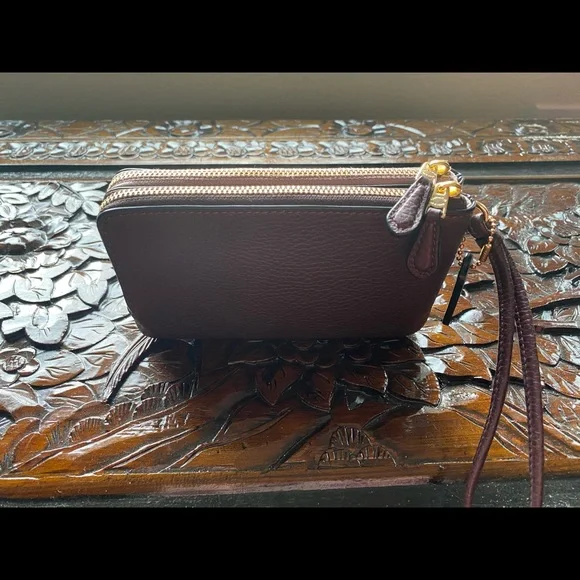 Coach contrast trim double corner wristlet / wallet BNWT - Picture 8 of 8